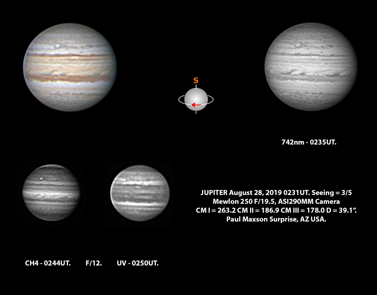 Jupiter August 28 Major & Minor Imaging Cloudy Nights