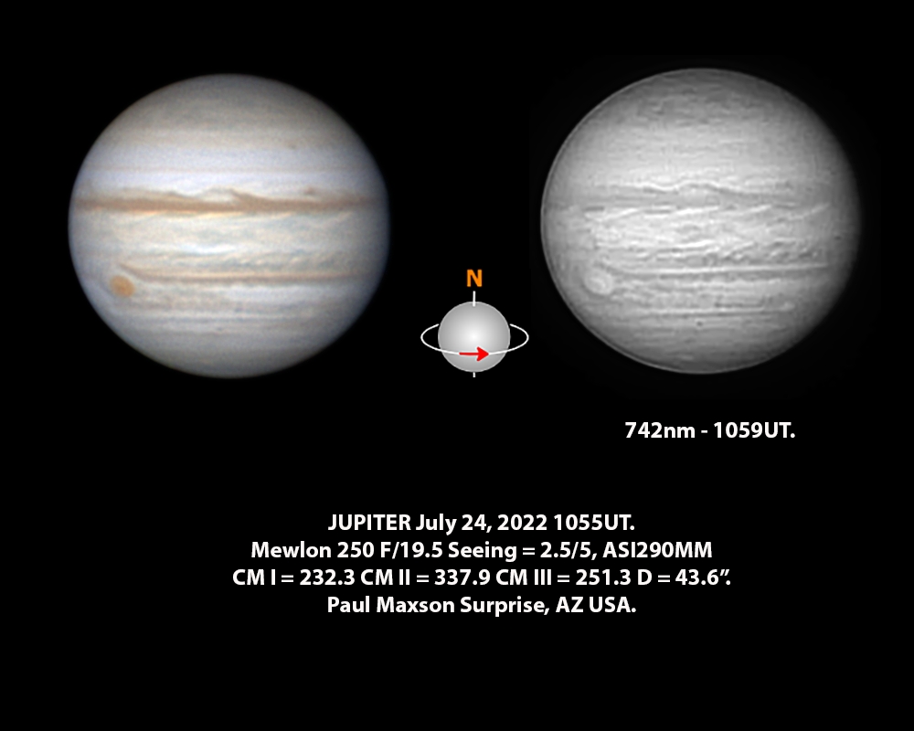 Jupiter July 24 - Major & Minor Planetary Imaging - Cloudy Nights