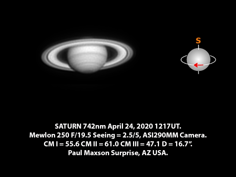 Saturn April 24 Major & Minor Imaging Cloudy Nights