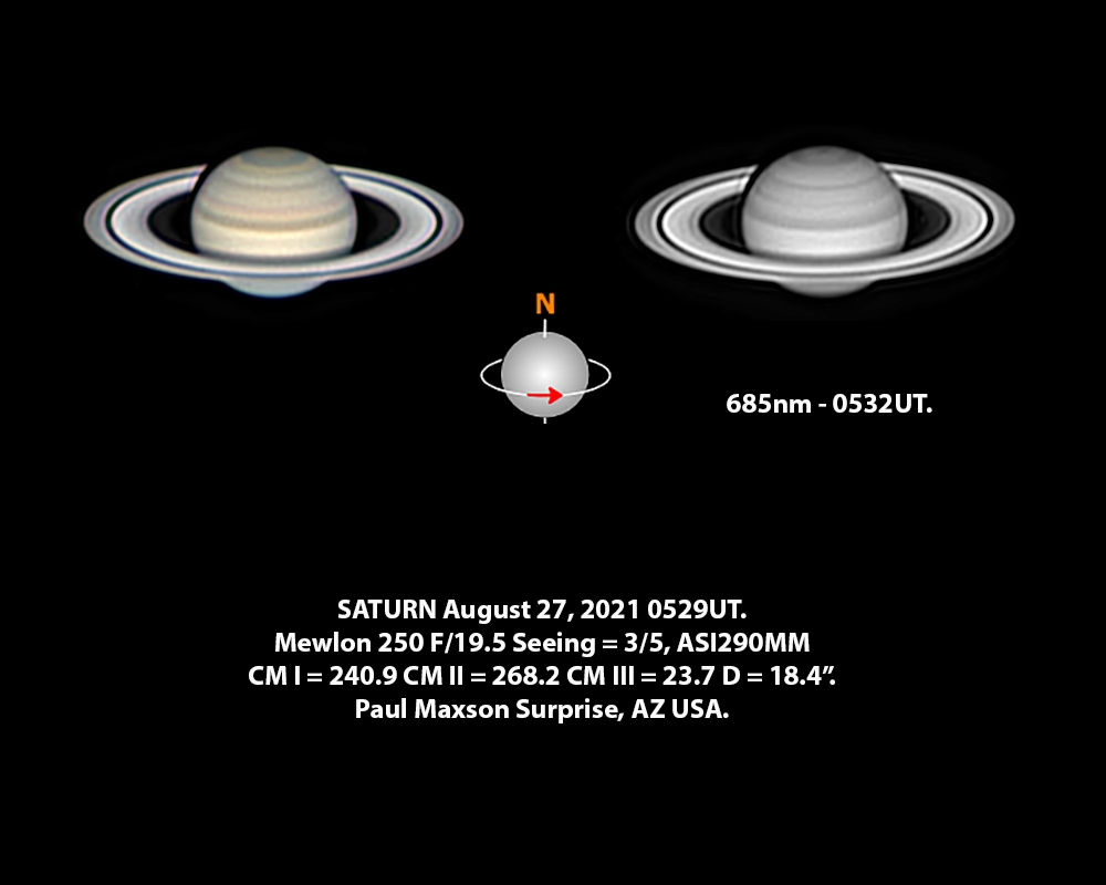 Saturn August 27 Major & Minor Imaging Cloudy Nights